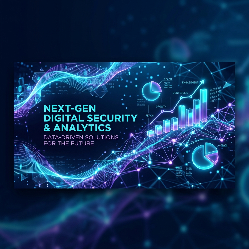 Futuristic security and AI representation